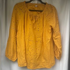 Old navy yellow blouse